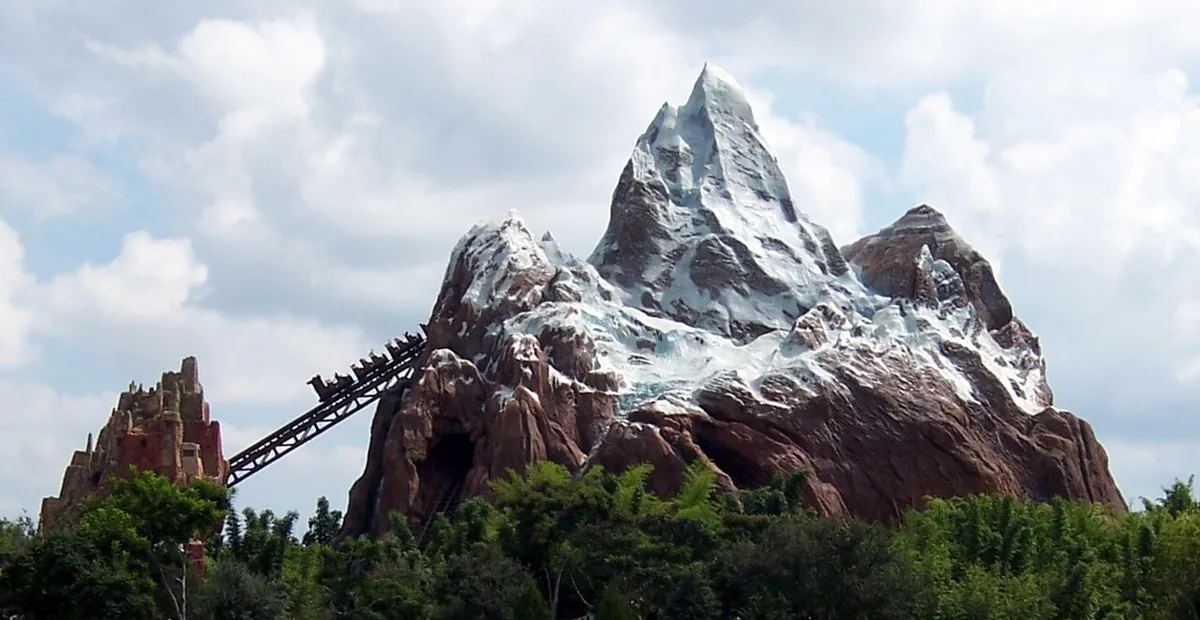Expedition Everest mountain and coaster track at Disney's Animal Kingdom — 1