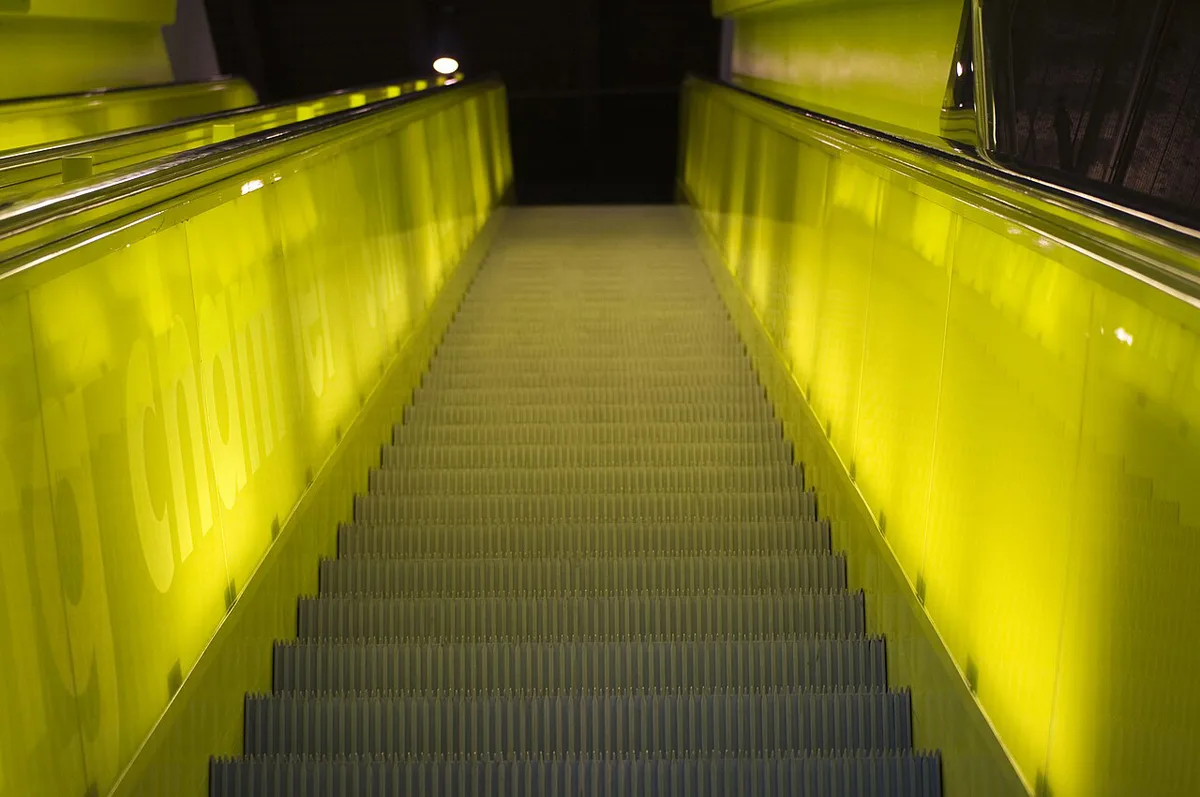 Angular glass and steel facade of the Seattle Central Library — 2